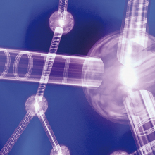 Computer generated image of binary code